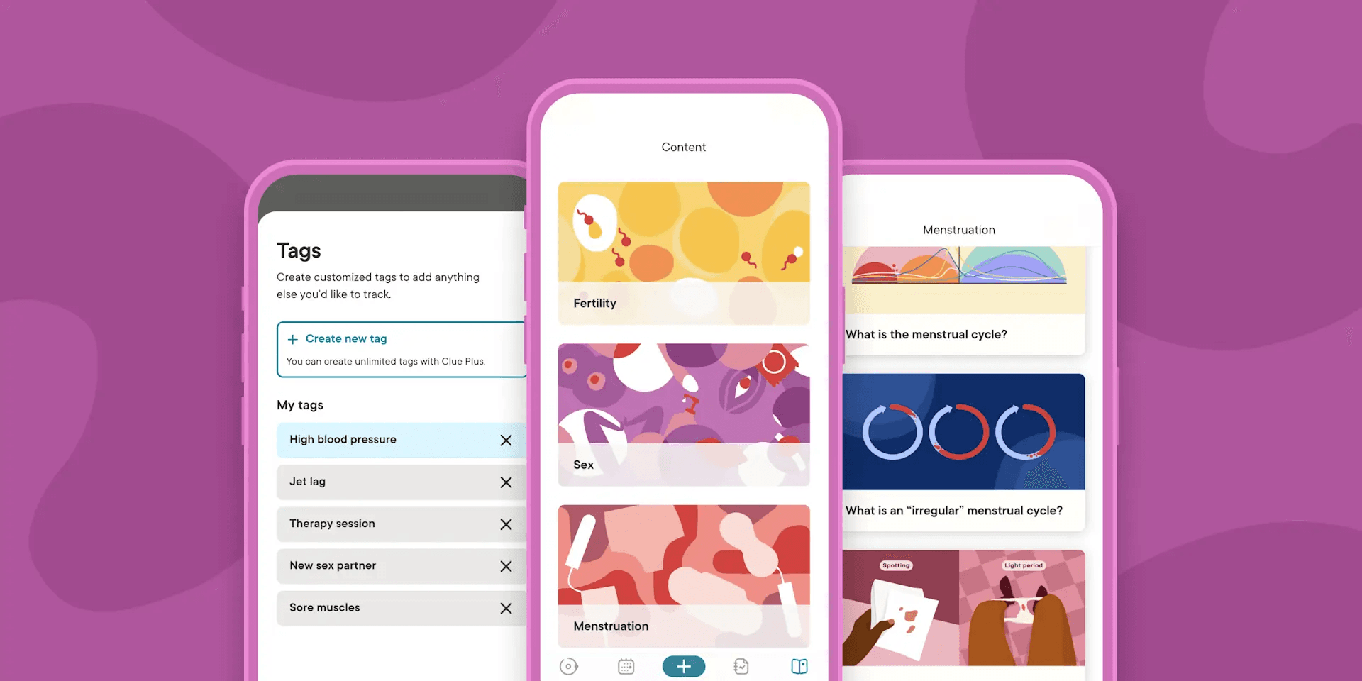 Clue アプリ画面